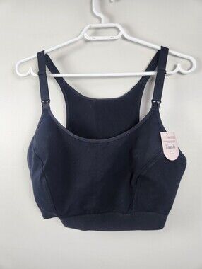 🆕 Sz 3XL Black Nursing Bra Comfortable Soft Supportive Gratlin Breastfeeding